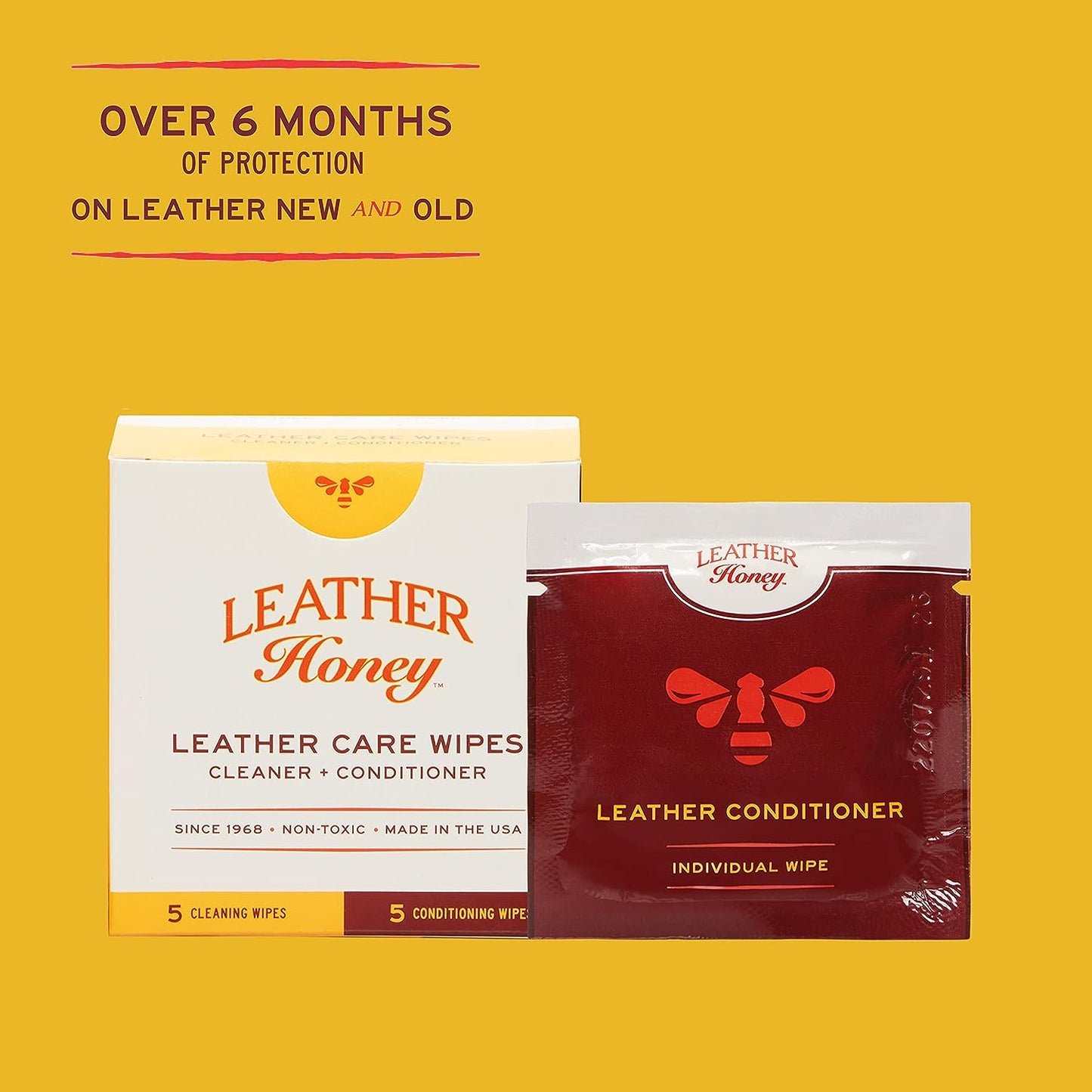Leather Honey utěrky na čištění a ošetření kůže (10 ks)